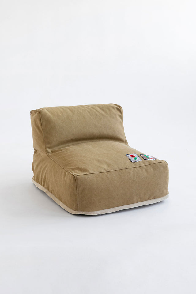Mini L Pouf - Olive