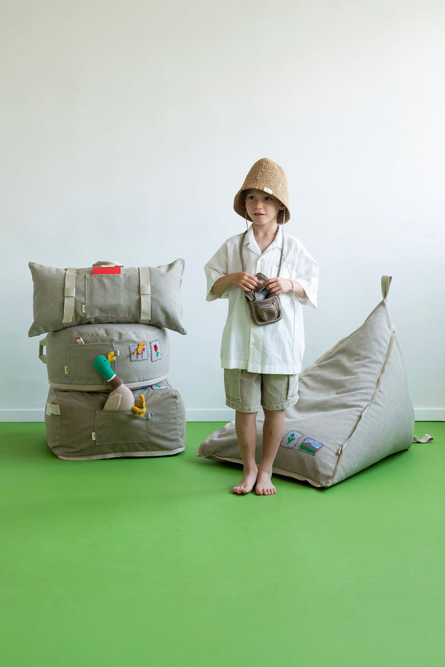 Mini Long Cushion - Stone