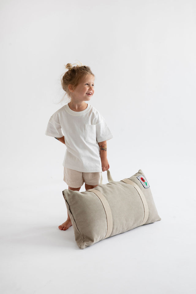 Mini Long Cushion - Stone