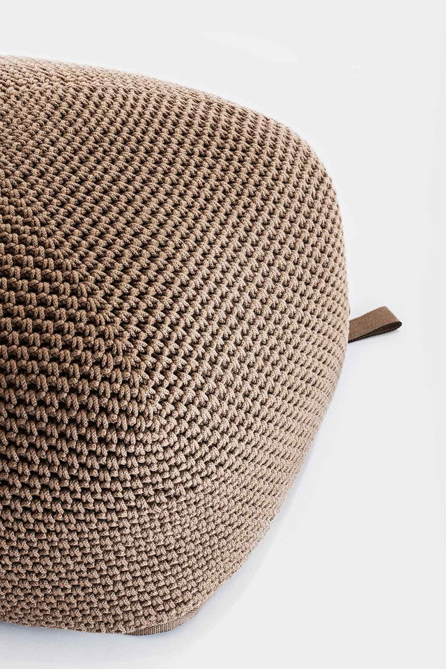 Outdoor Indoor Cube Pouf - Cacao