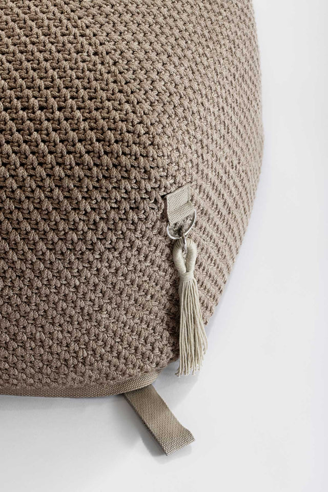 Outdoor Indoor Cube Pouf - Earth