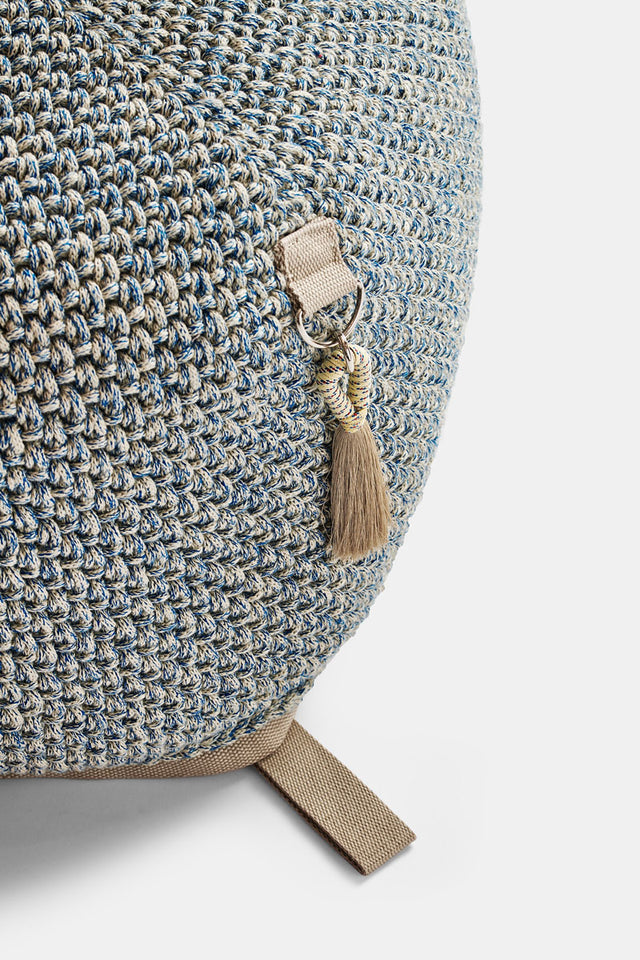 Outdoor Indoor Cube Pouf - Greece