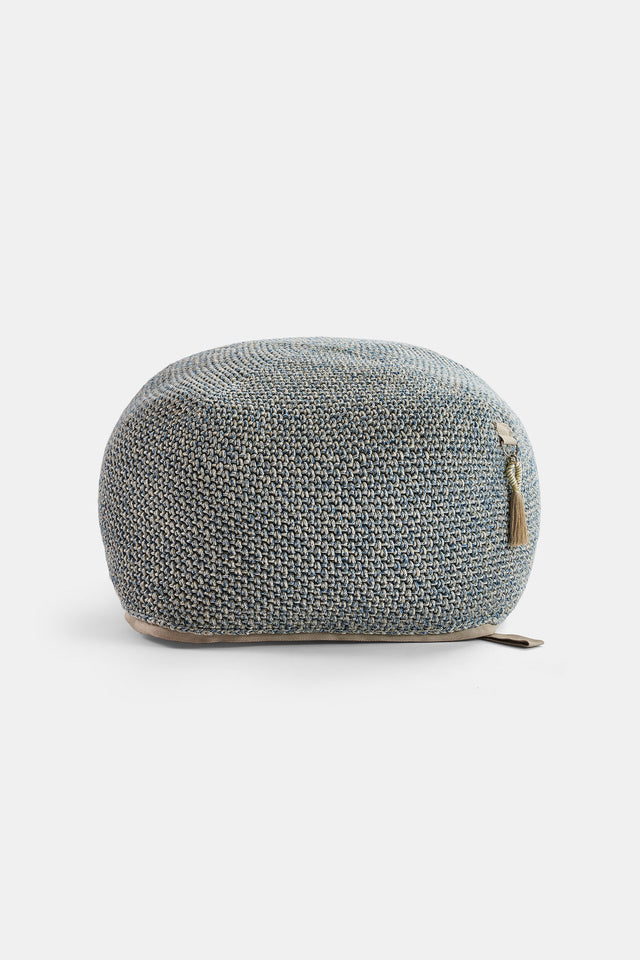 Outdoor Indoor Cube Pouf - Greece