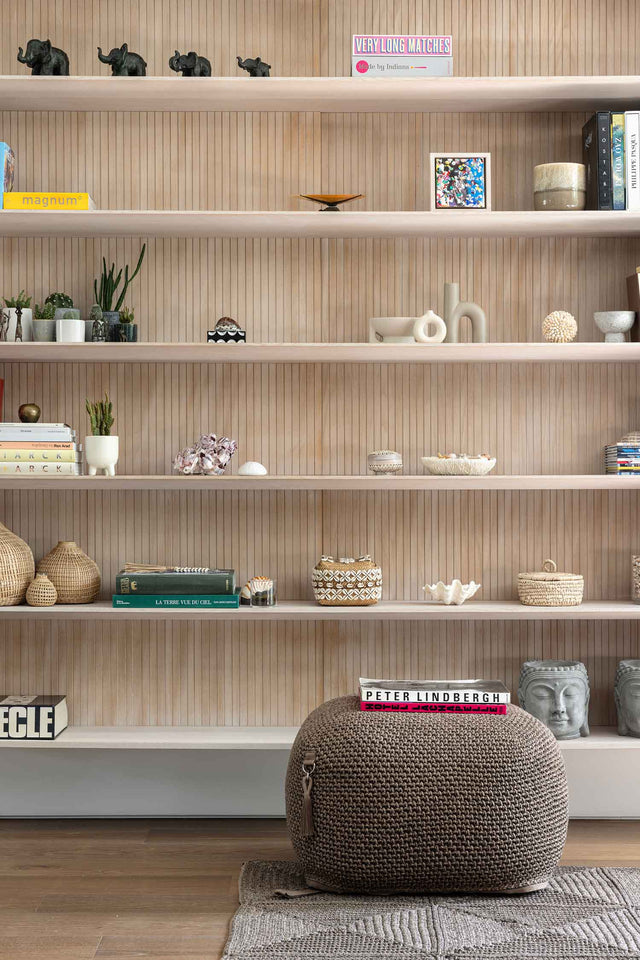 Outdoor Indoor Cube Pouf - Granite