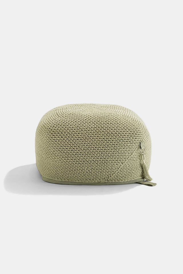 Outdoor Indoor Cube Pouf - Sand