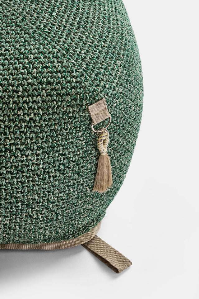 Outdoor Indoor Cube Pouf - Tzatziki