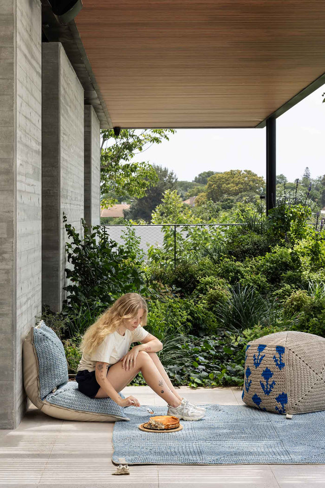 Outdoor Indoor Double Cushion - Greece