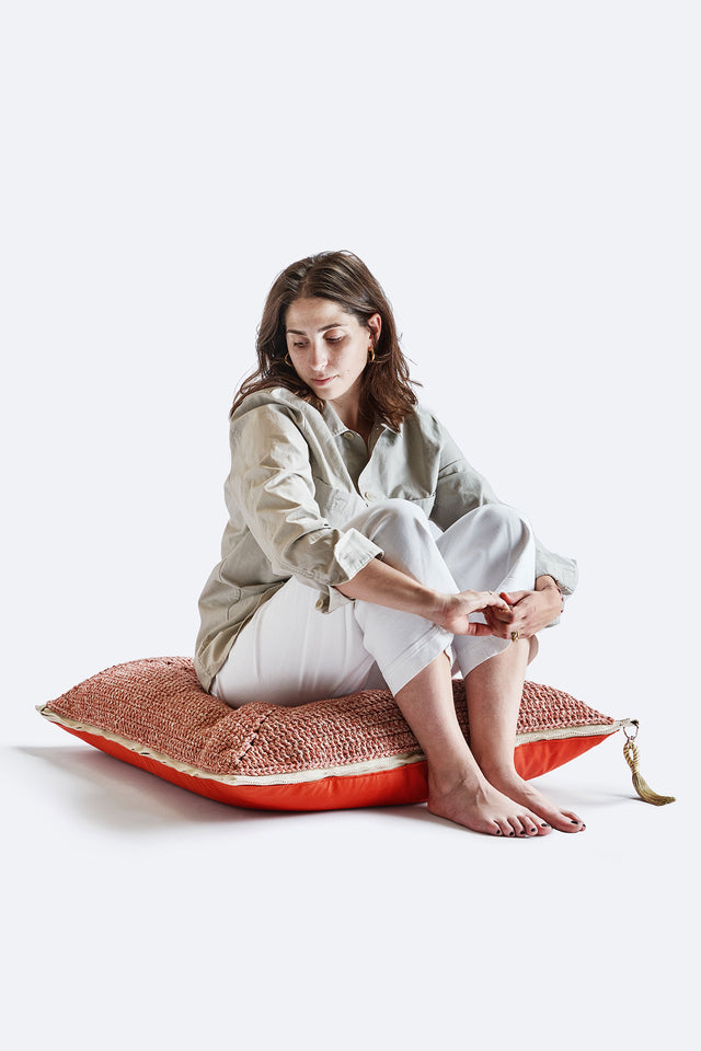 Outdoor Indoor Floor Cushion - Clay