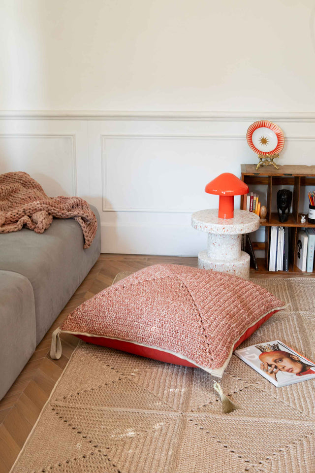 Outdoor Indoor Floor Cushion - Clay