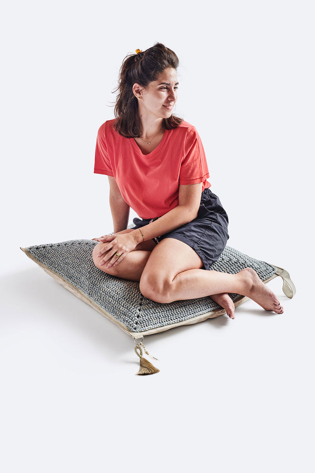 Outdoor Indoor Floor Cushion - Greece