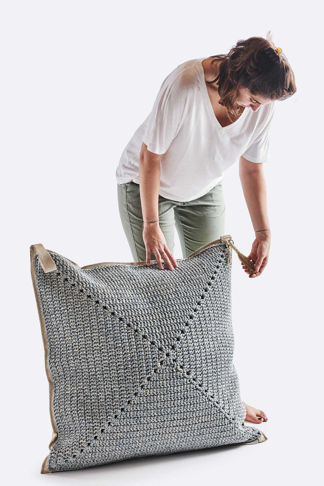 Outdoor Indoor Floor Cushion - Greece