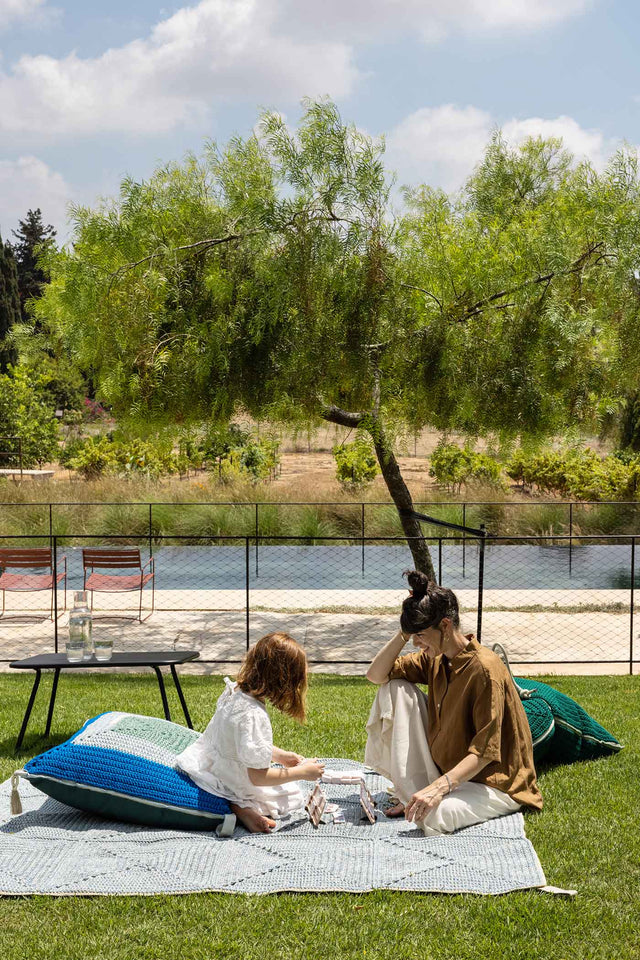 Outdoor Indoor Floor Cushion - Colorful