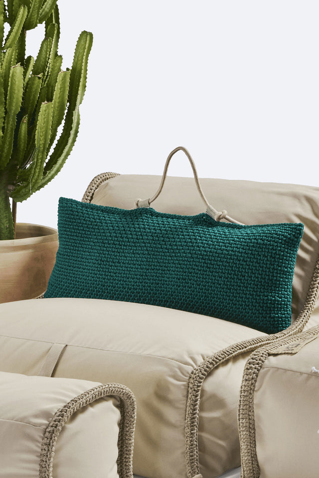 Long Bag Cushion - Green