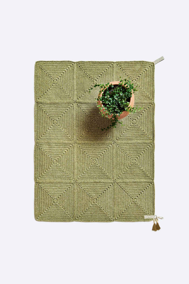 Outdoor Indoor Small Rug - Olive