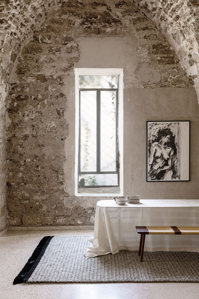 Large Thick Rug 170X240 - Light Black