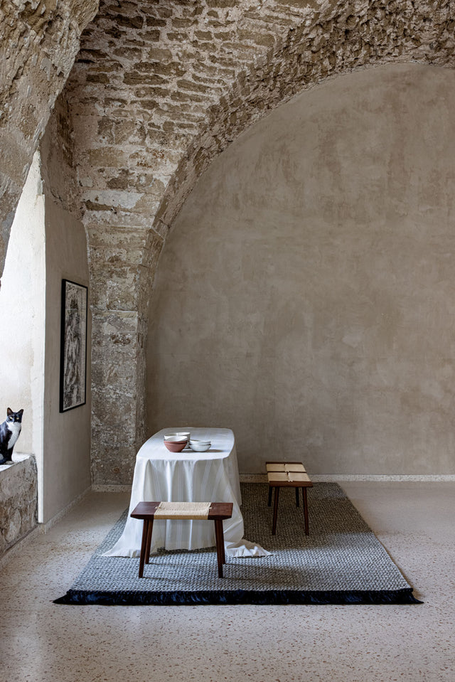 Large Thick Rug 170X240 - Light Black