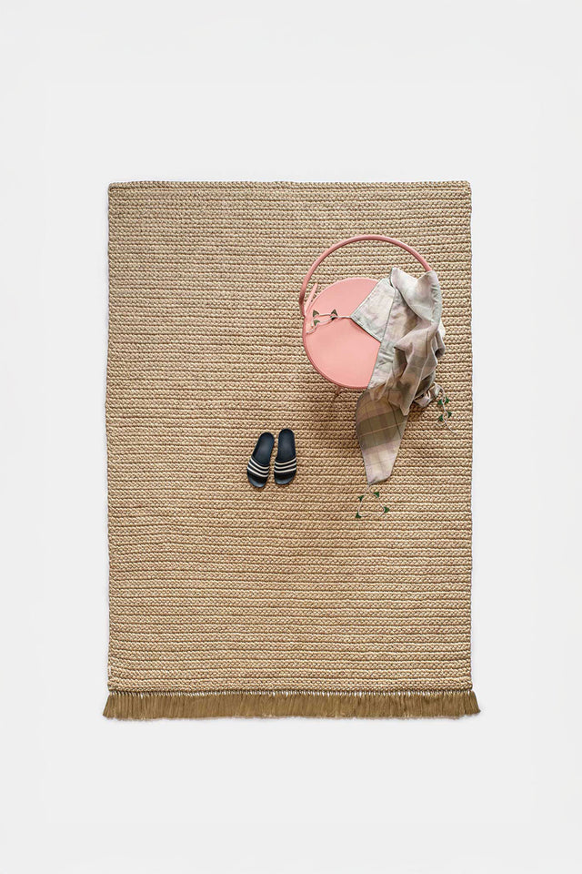 Large Thick Rug 170X240 - Light Ginger