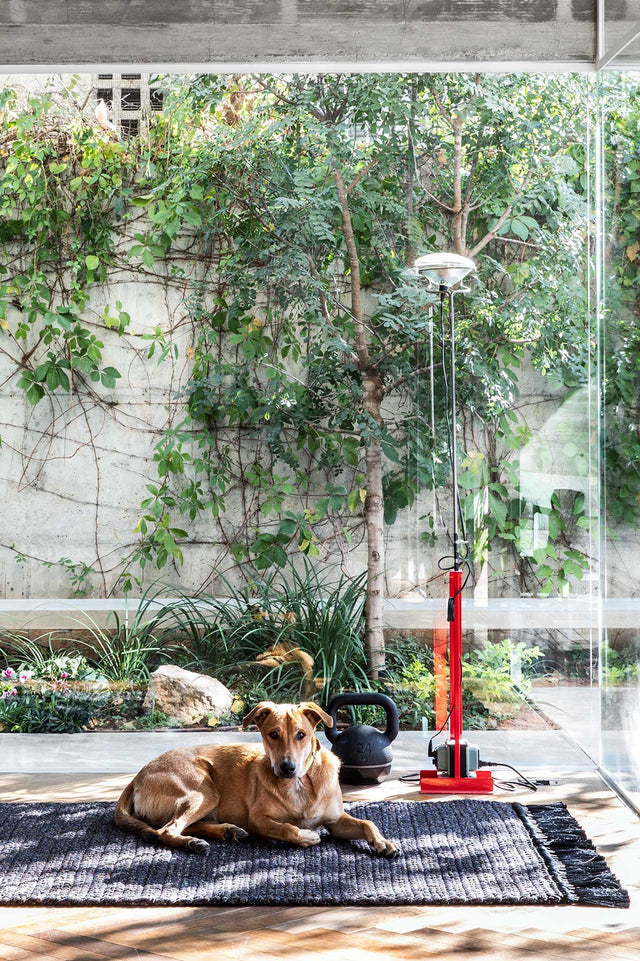 Medium Thick Rug 120X180 - Rust