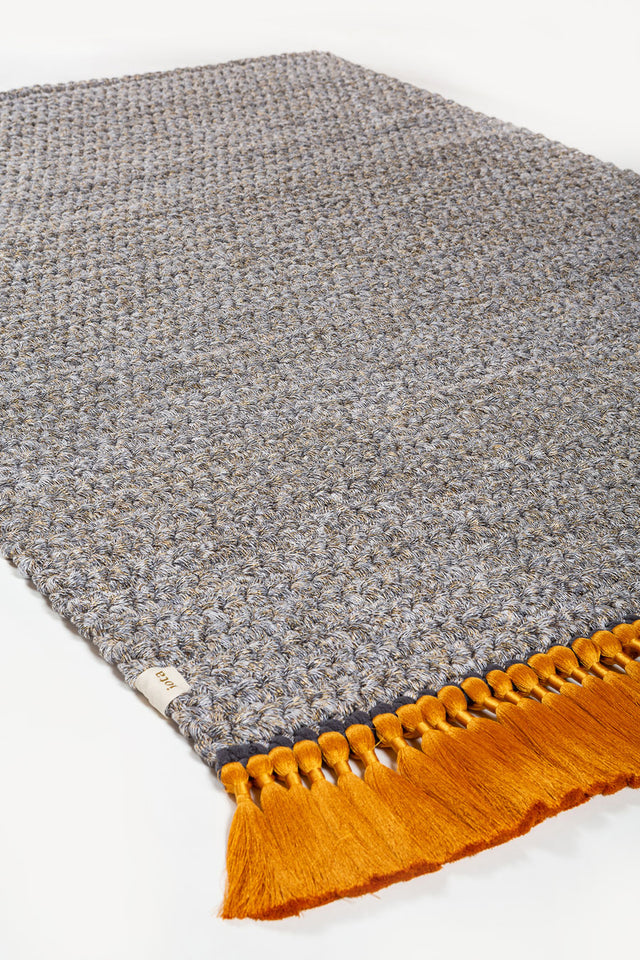 Medium Thick Rug 120X180 - Grey Sand
