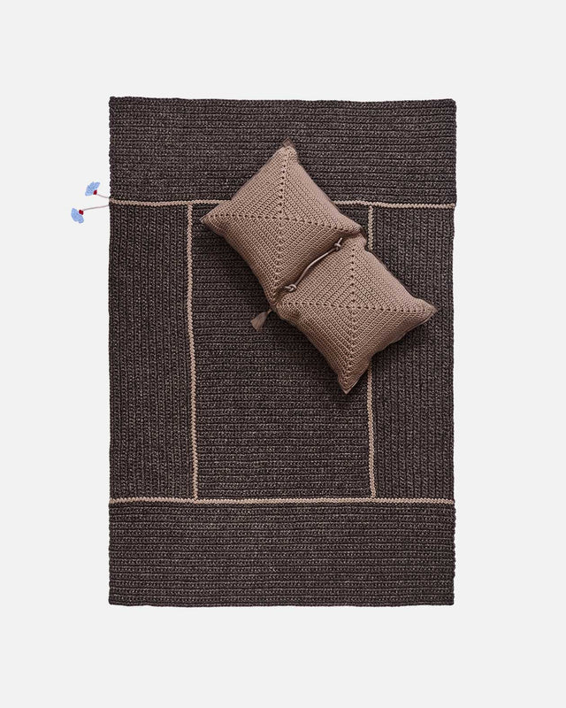 Wall Flower Rug 170X240 - Granite