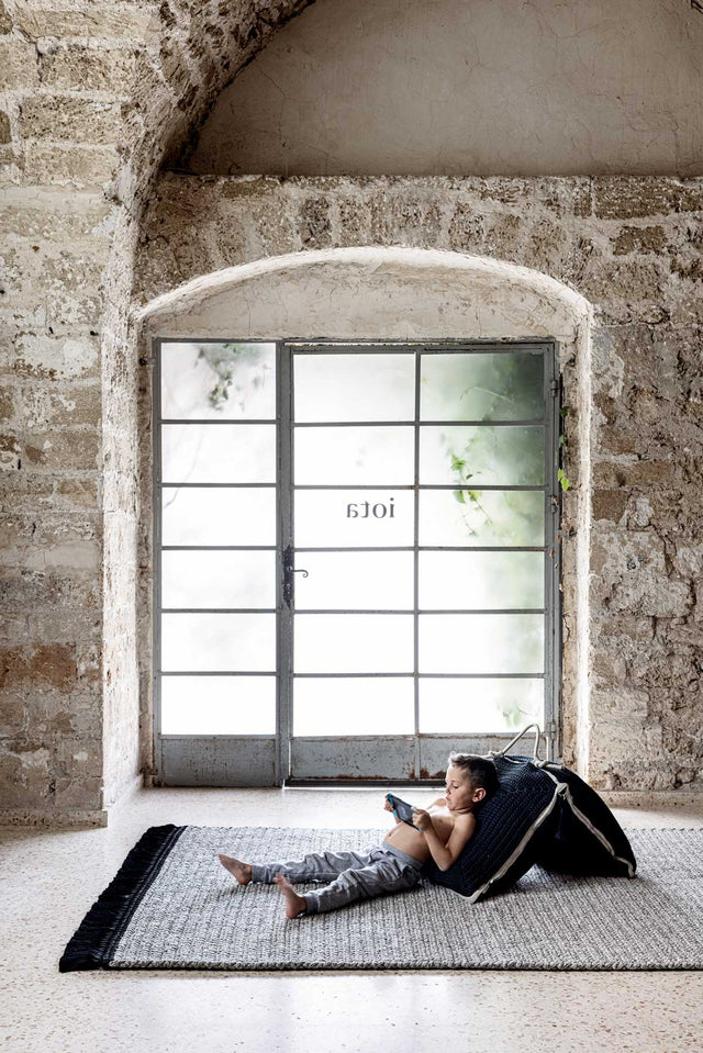 XL Thick Rug 200X300 - Light Black