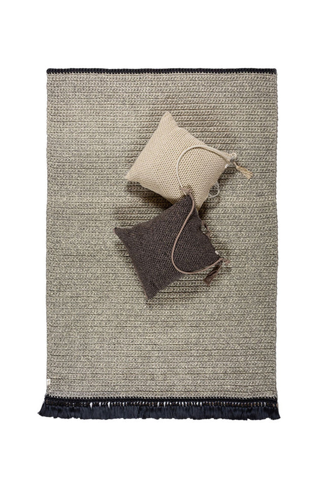 XL Thick Rug 200X300 - Sand Black