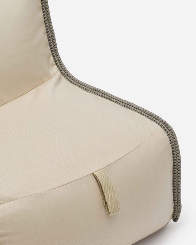 Rope Contour Chair Pouf - Pebble Grey