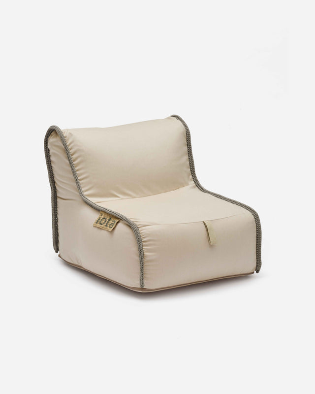 Rope Contour Chair Pouf - Pebble Grey