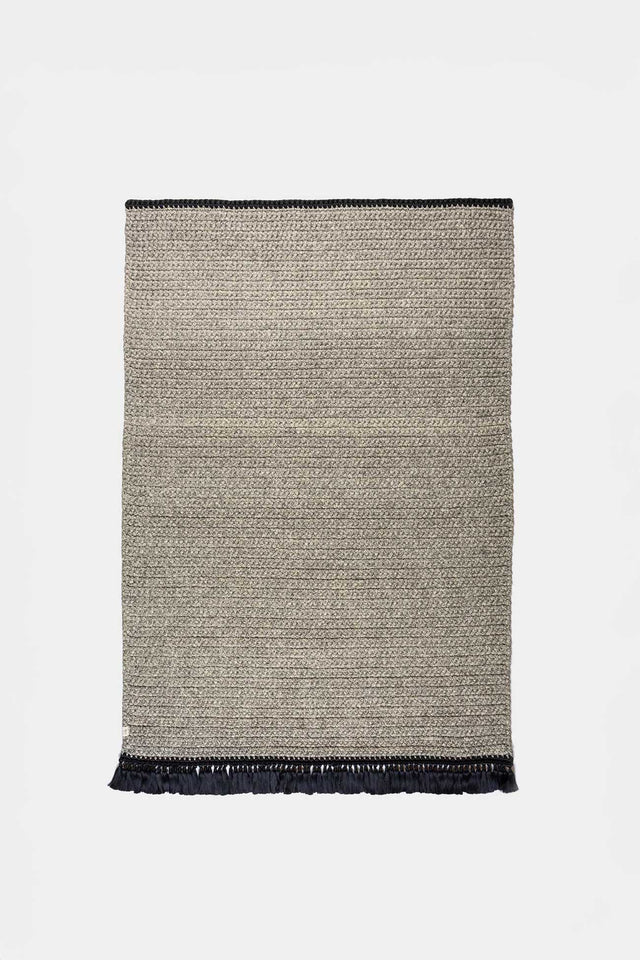 Large Thick Rug 170X240 - Sand Black