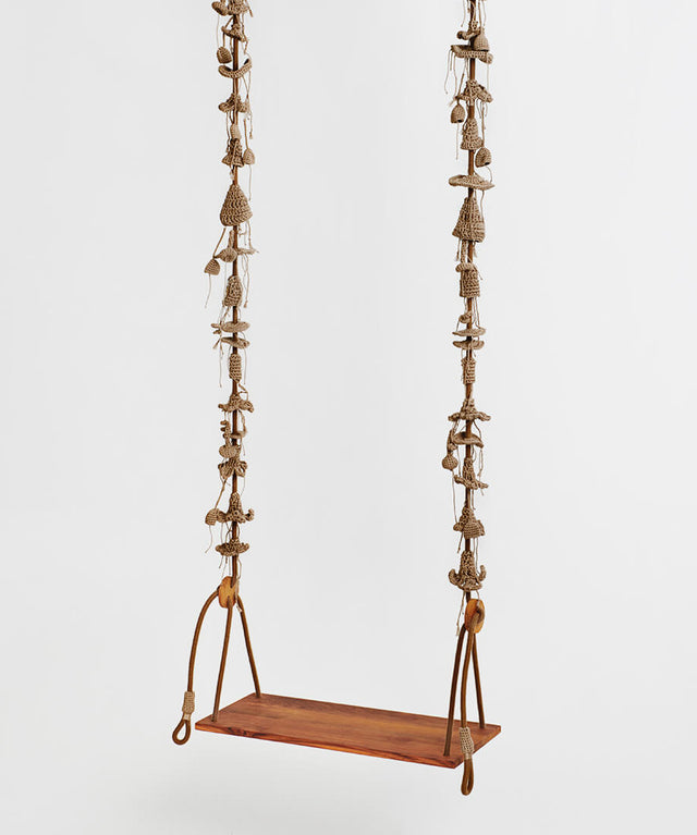 2 Arm Outdoor Swing, Teak Seat - Cacao