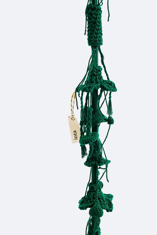 2 Arm Outdoor Swing, Teak Seat - Green