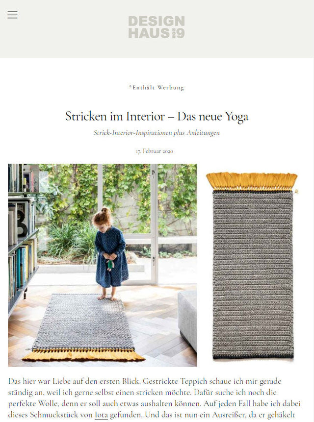 Design Haus no.9 - Knitting in the Interior – The New Yoga