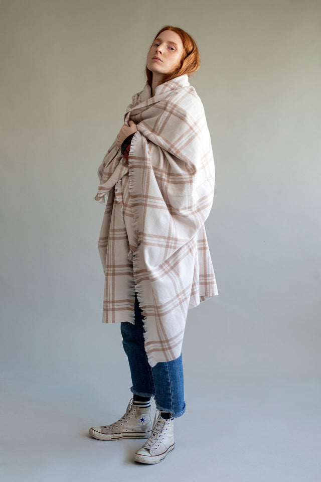 Strap Blanket - Beige