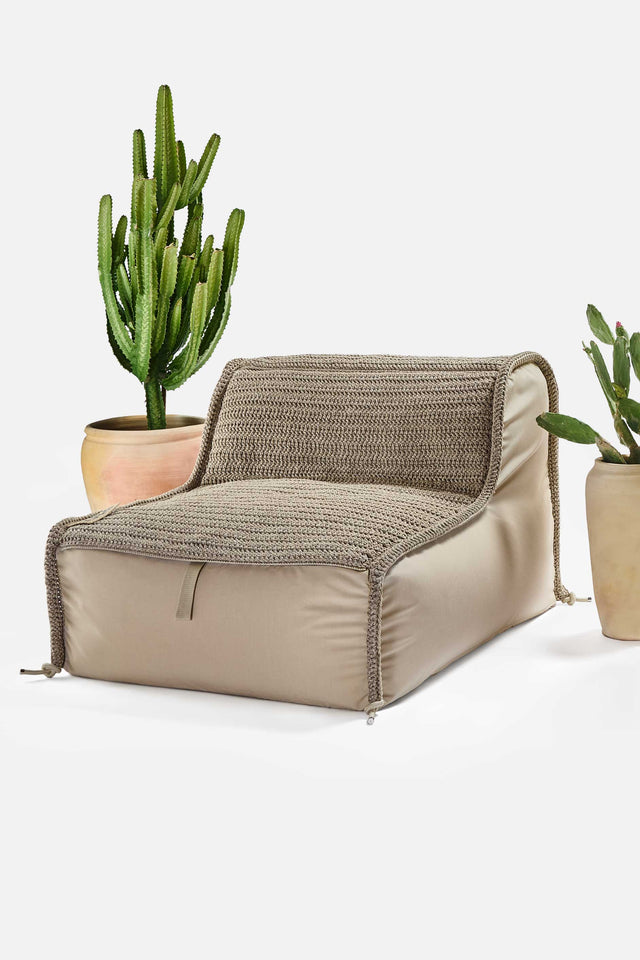 Contour & Fill Backrest Pouf - Wide