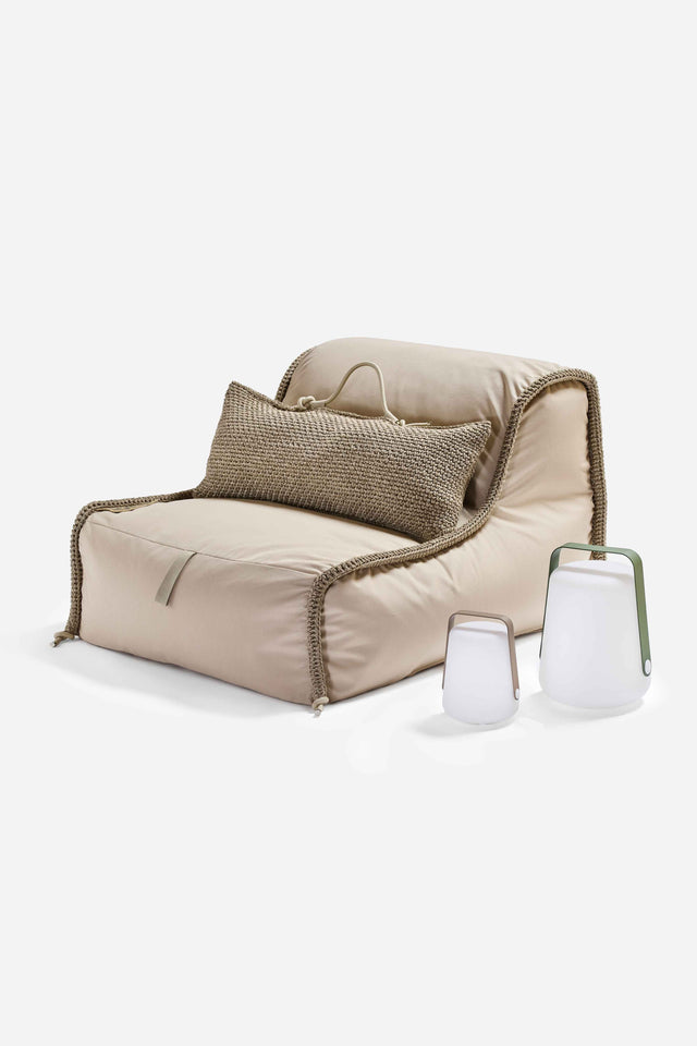 Contour Backrest Pouf - Wide