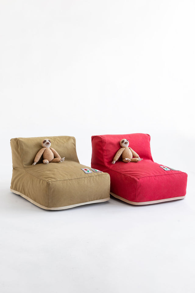 Mini L Pouf - Olive