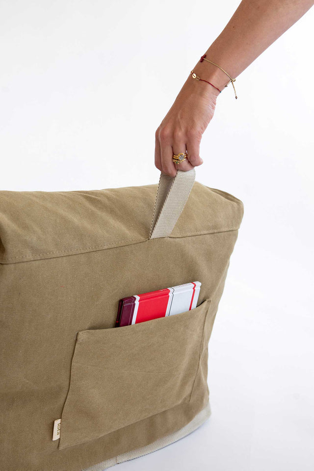 Mini L Pouf - Olive