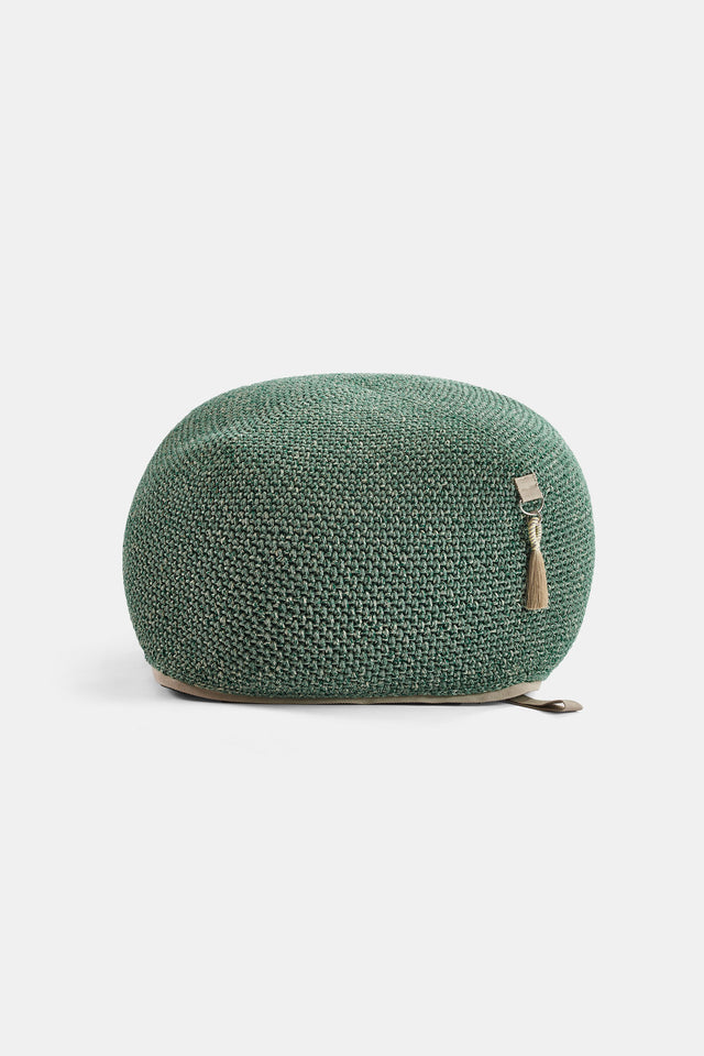 Outdoor Indoor Cube Pouf - Tzatziki