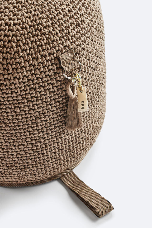 Outdoor Indoor Cylinder Pouf - Cacao