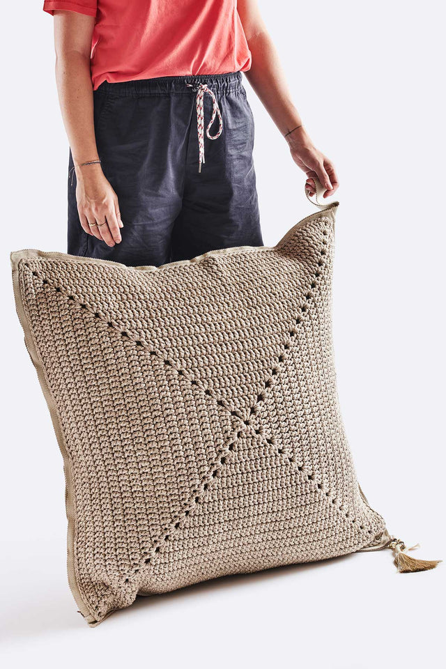 Outdoor Indoor Floor Cushion - Earth