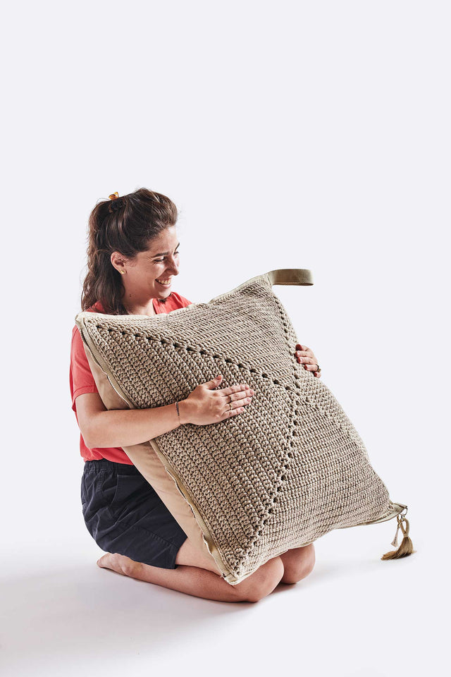 Outdoor Indoor Floor Cushion - Earth