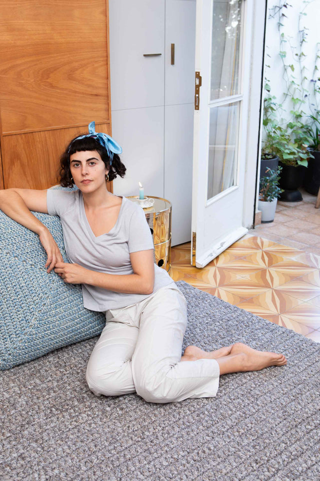 Large Thick Rug 170X240 - Melange Dark