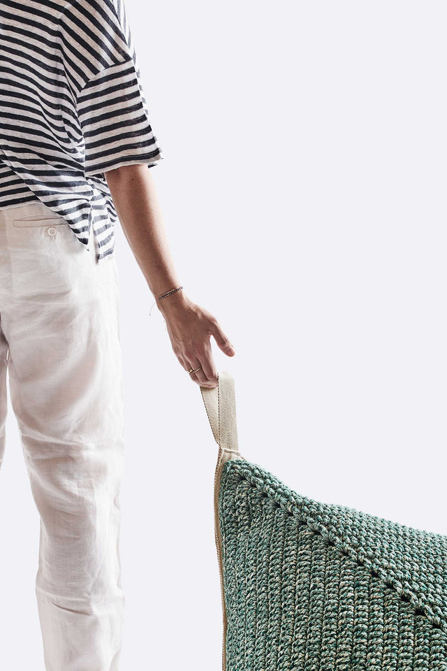 Outdoor Indoor floor Cushion - Tzatziki