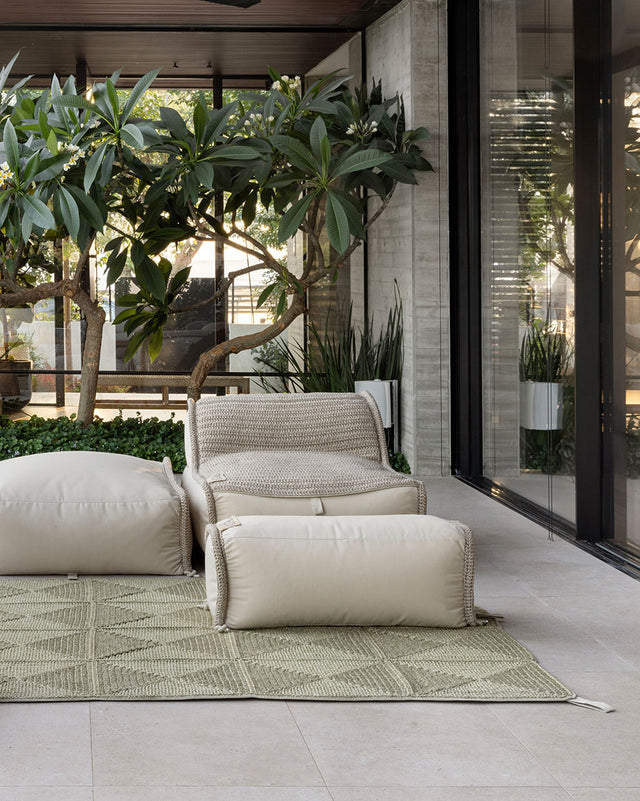 Outdoor Indoor Large Rug - Olive
