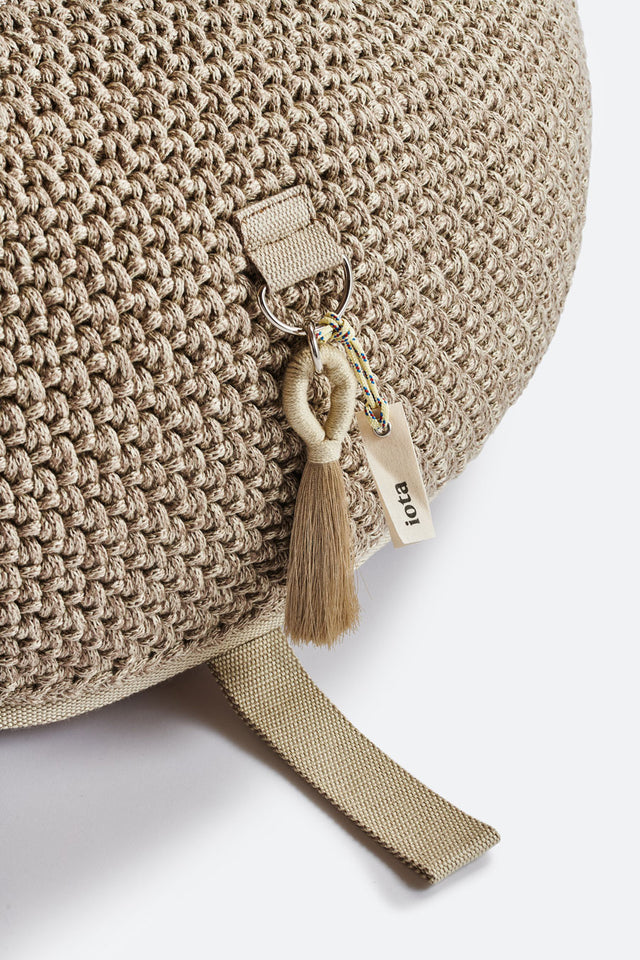 Outdoor Indoor Round Pouf - Earth