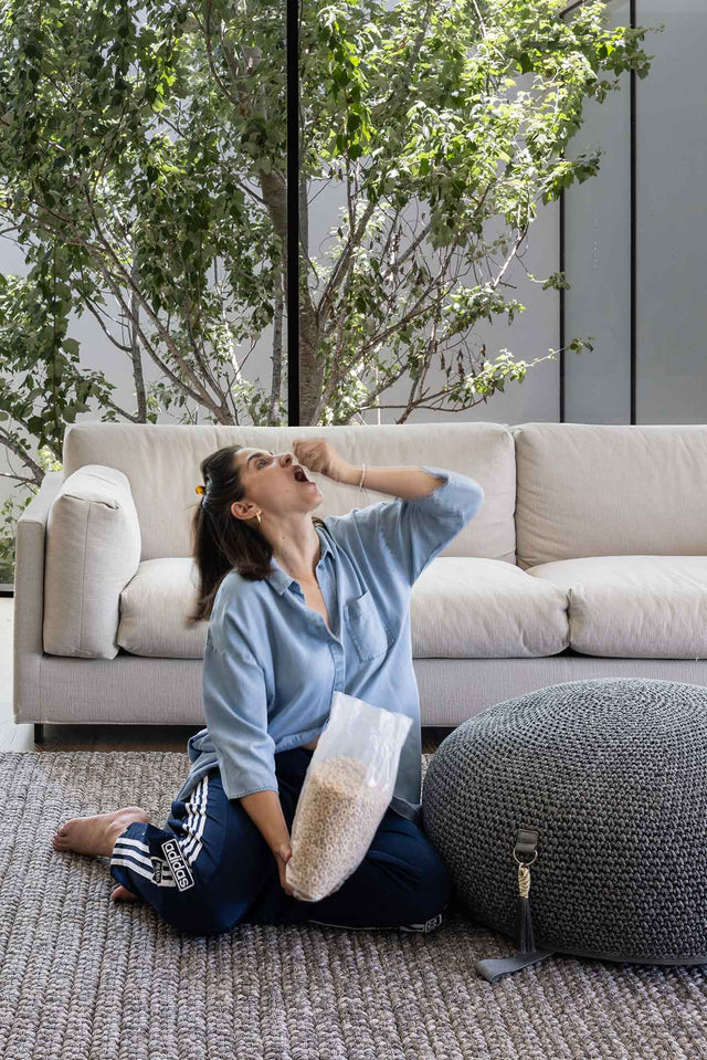 Outdoor Indoor Round Pouf - Griego