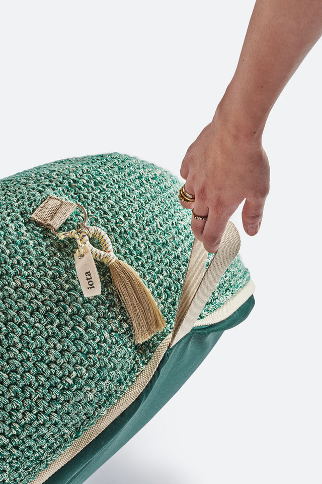 Outdoor Indoor Round Pouf - Tzatziki