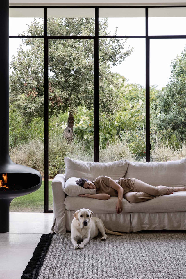 XL Thick Rug 200X300 - Sand Black