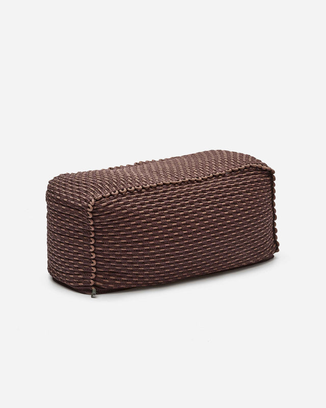 Rope Bench Pouf - Chocolate Brown
