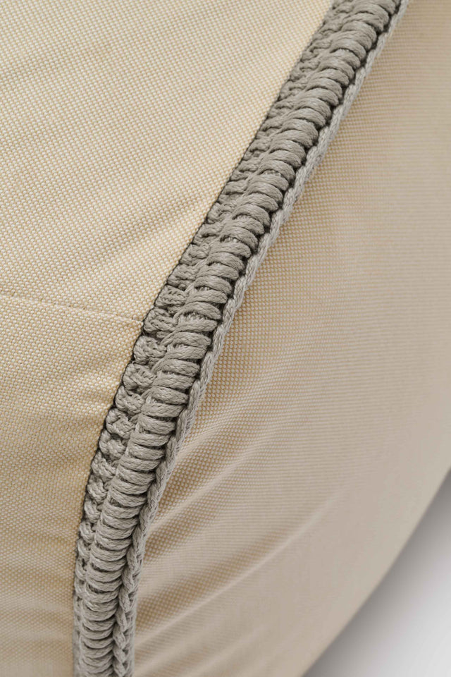 Rope Contour Chair Pouf - Pebble Grey